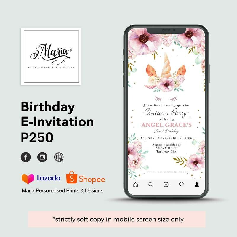 Unicorn E-Invitation