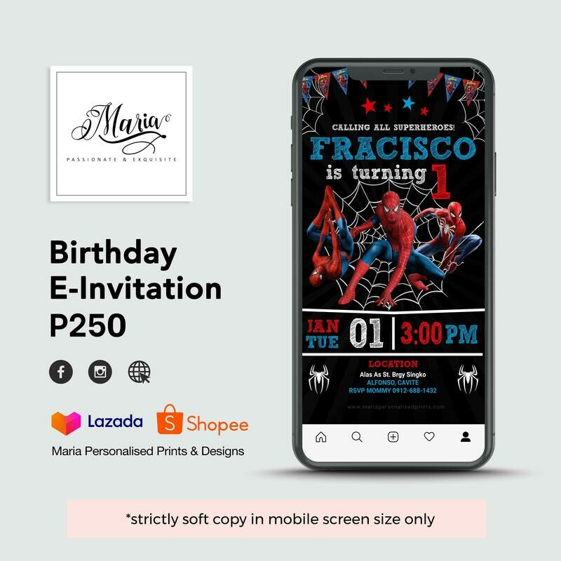Spiderman E-Invitation