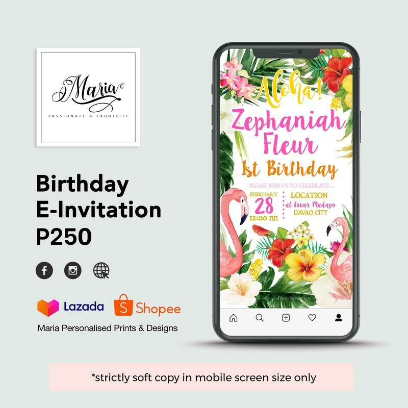 Flamingo E-Invitation