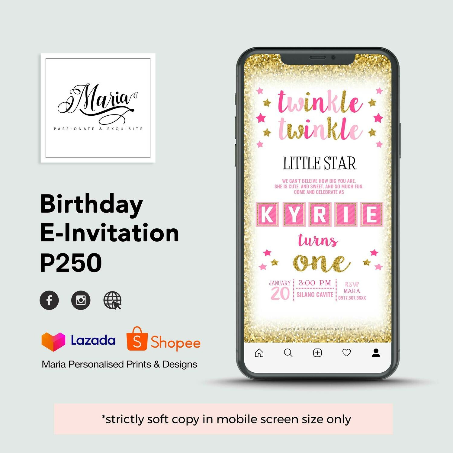 Twinkle E-Invitation