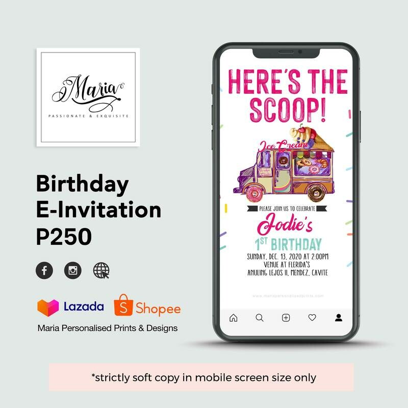 Ice Cream E-Invitation