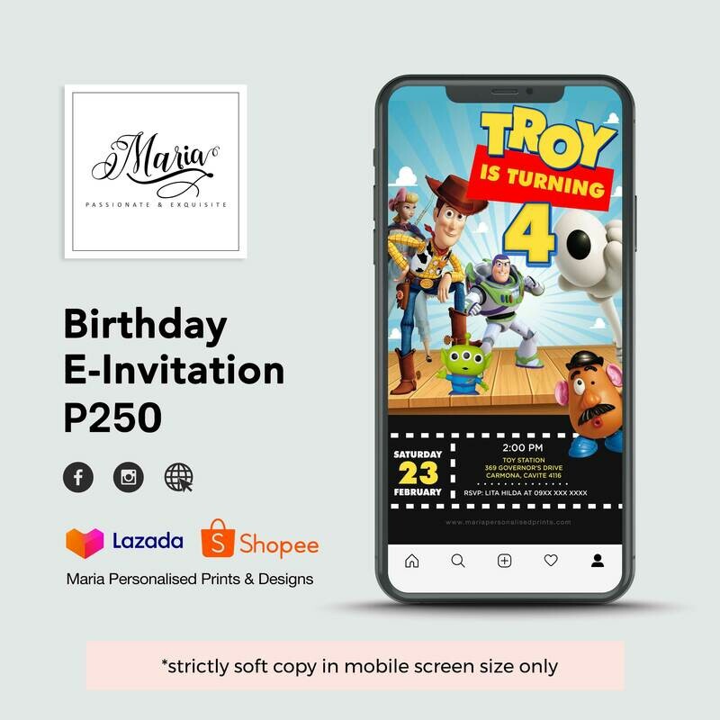 Toy Story E-Invitation