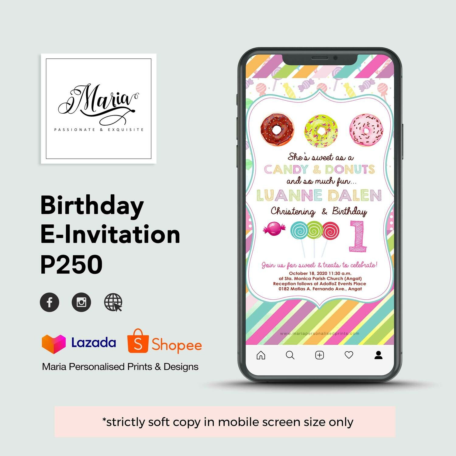 Donut E-Invitation