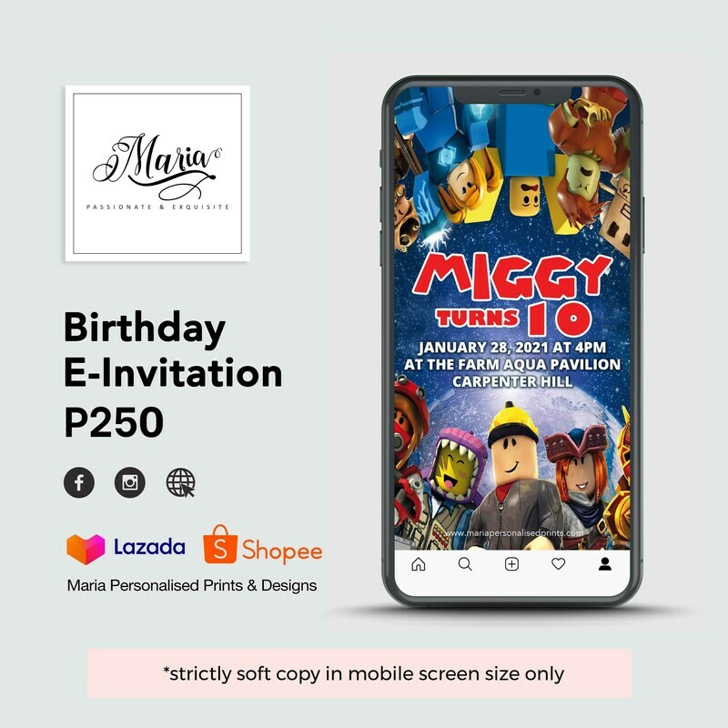 Roblox E-Invitation