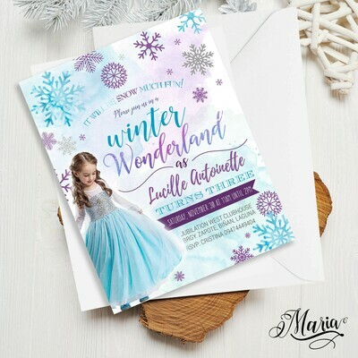 Winter Wonderland Invitation Cards Set of 14