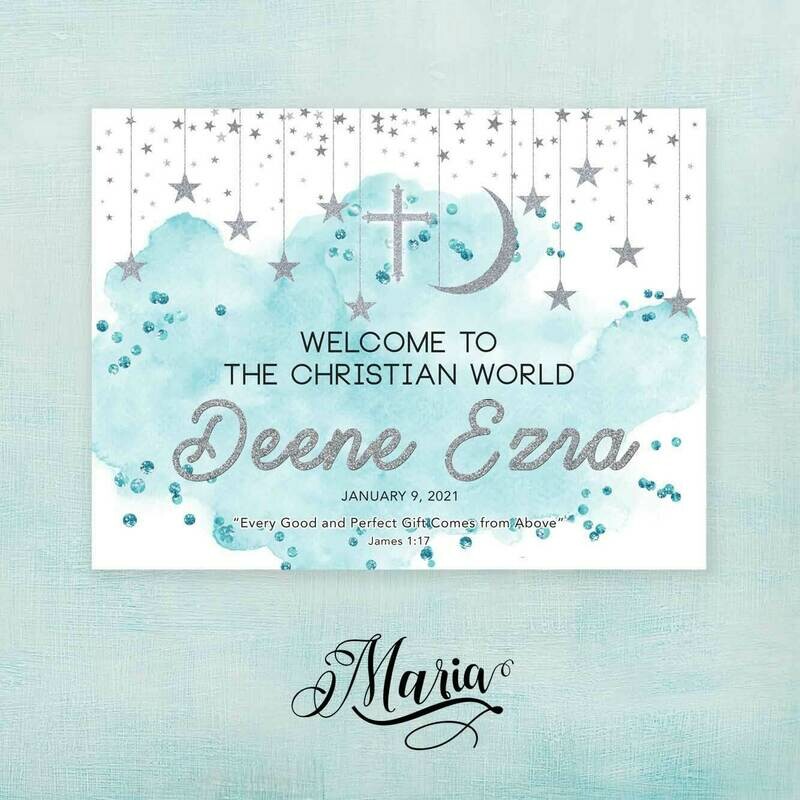 Moon Baptismal Banner