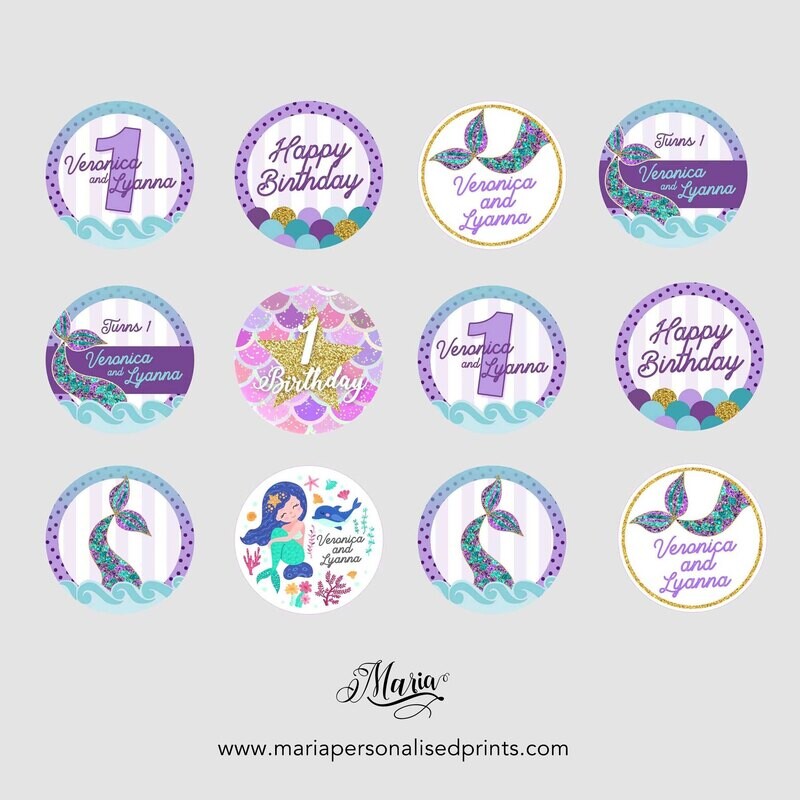 Mermaid Cake Toppers