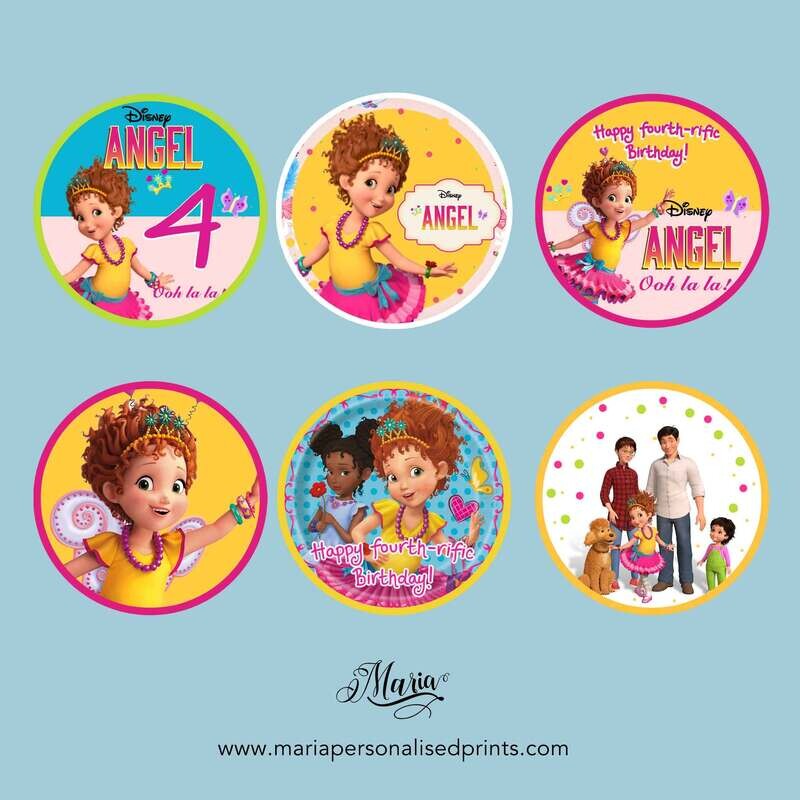 Fancy Nancy Clancy Cupcake Toppers