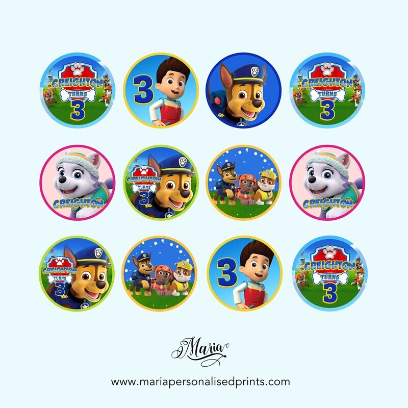 Paw Patrol Cake Toppers