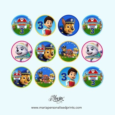 Paw Patrol Cake Toppers
