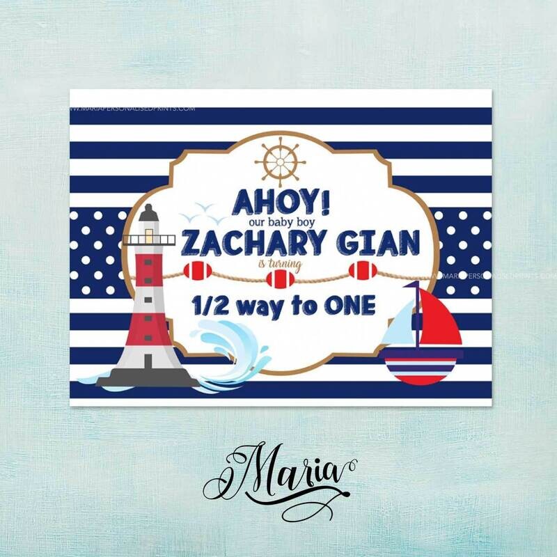 Nautical Birthday Banner
