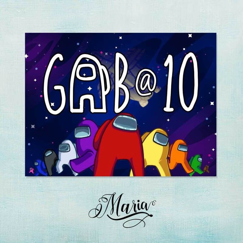 Among Us Birthday Banner