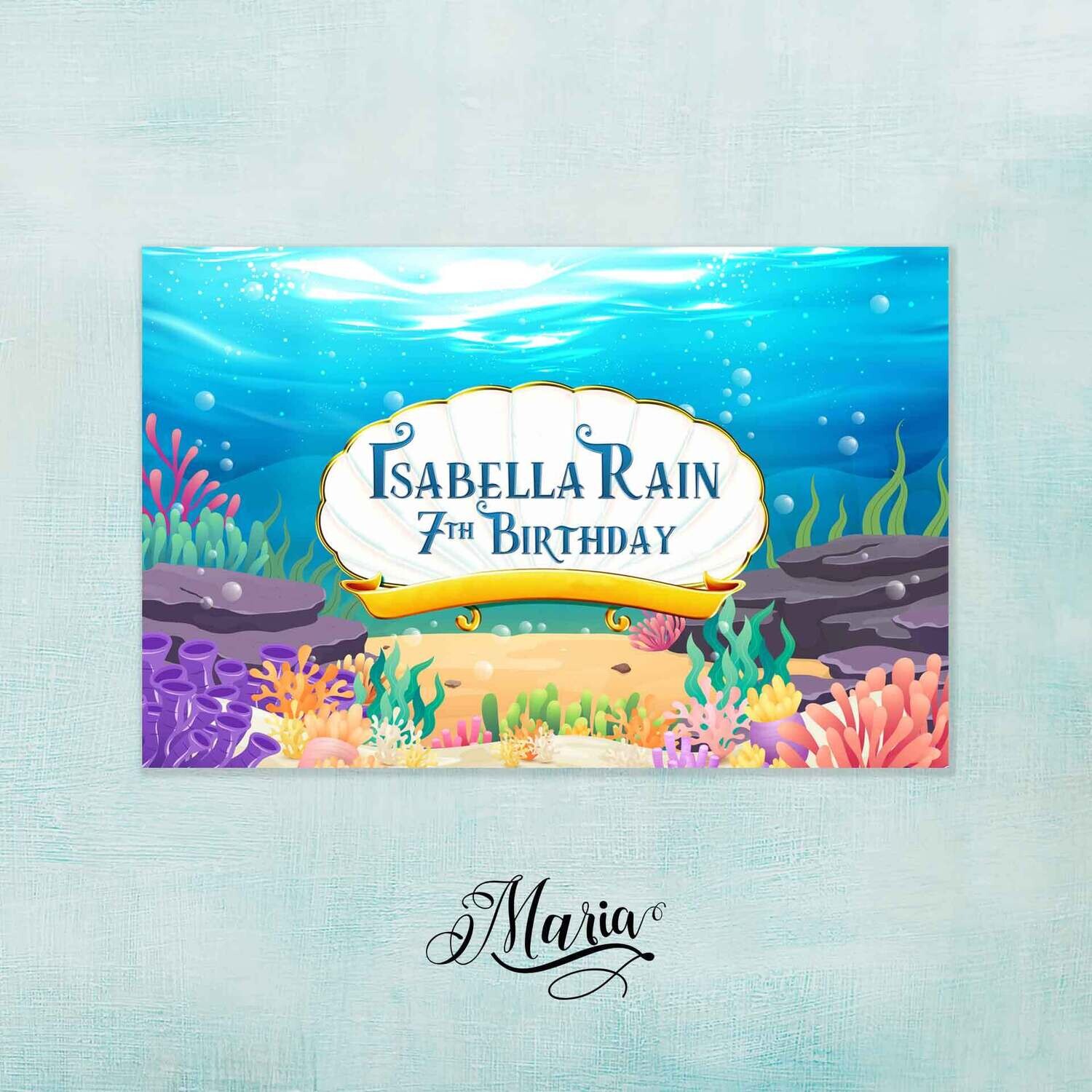 Under The Sea Birthday Banner