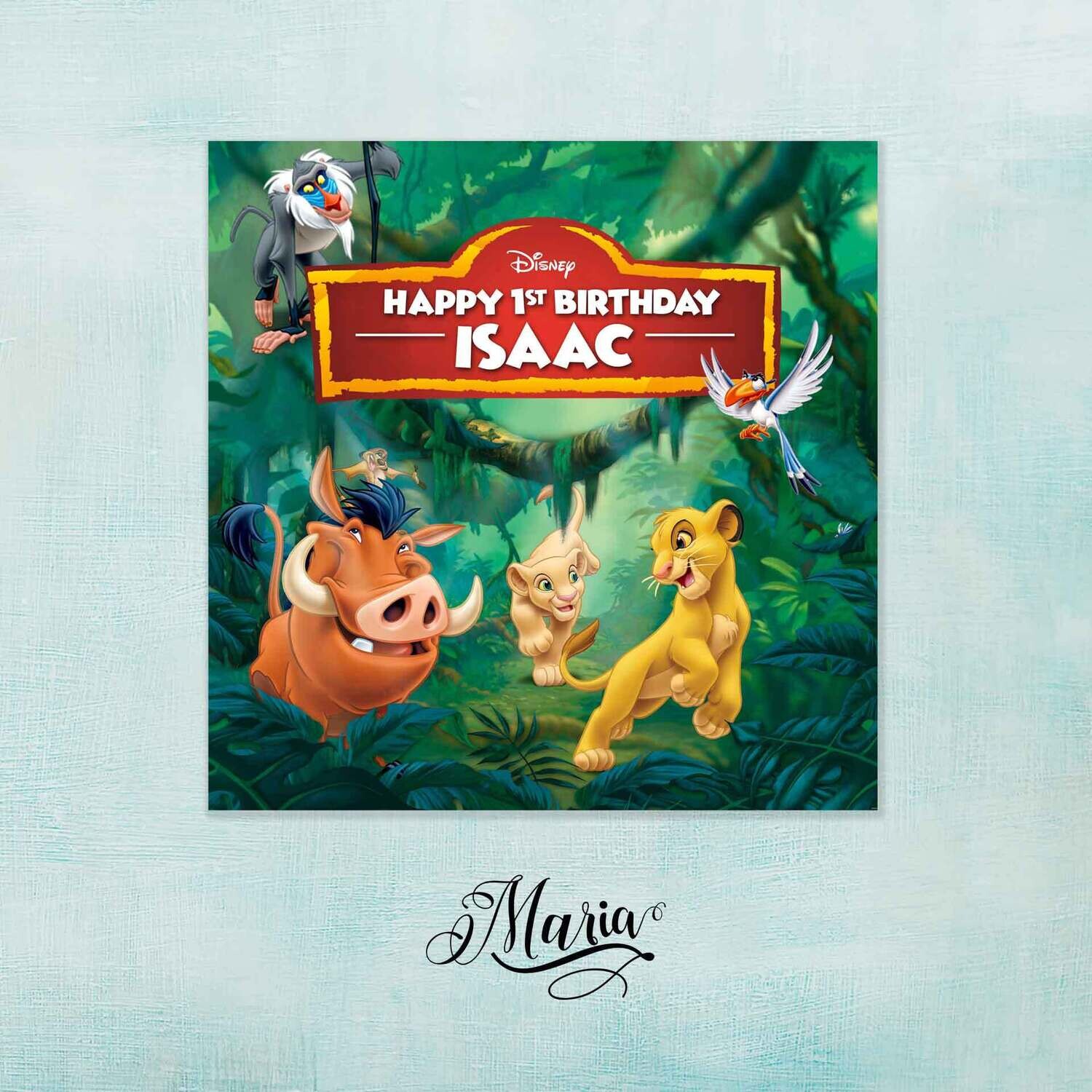 Lion King Birthday Banner