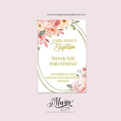 Floral Souvenir Tags
