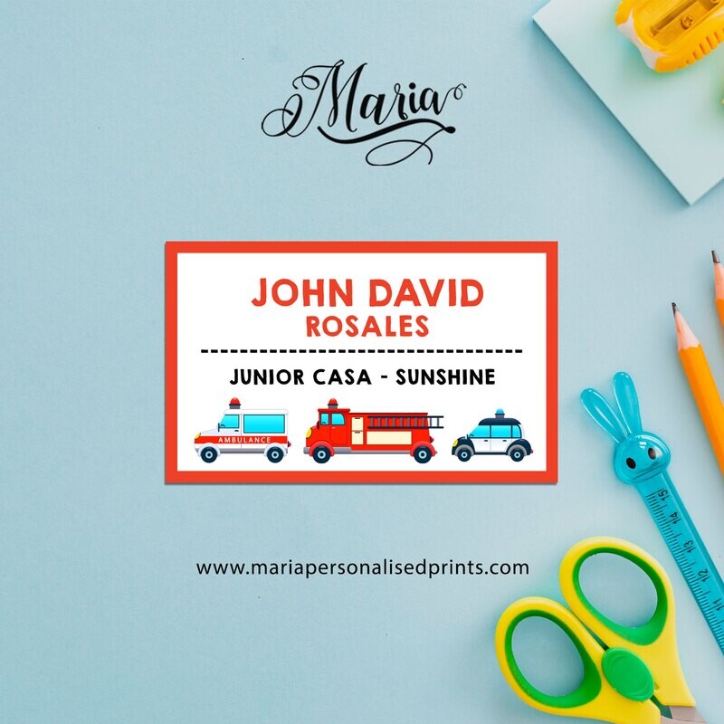 Back-to-School Personalized Stickers S003