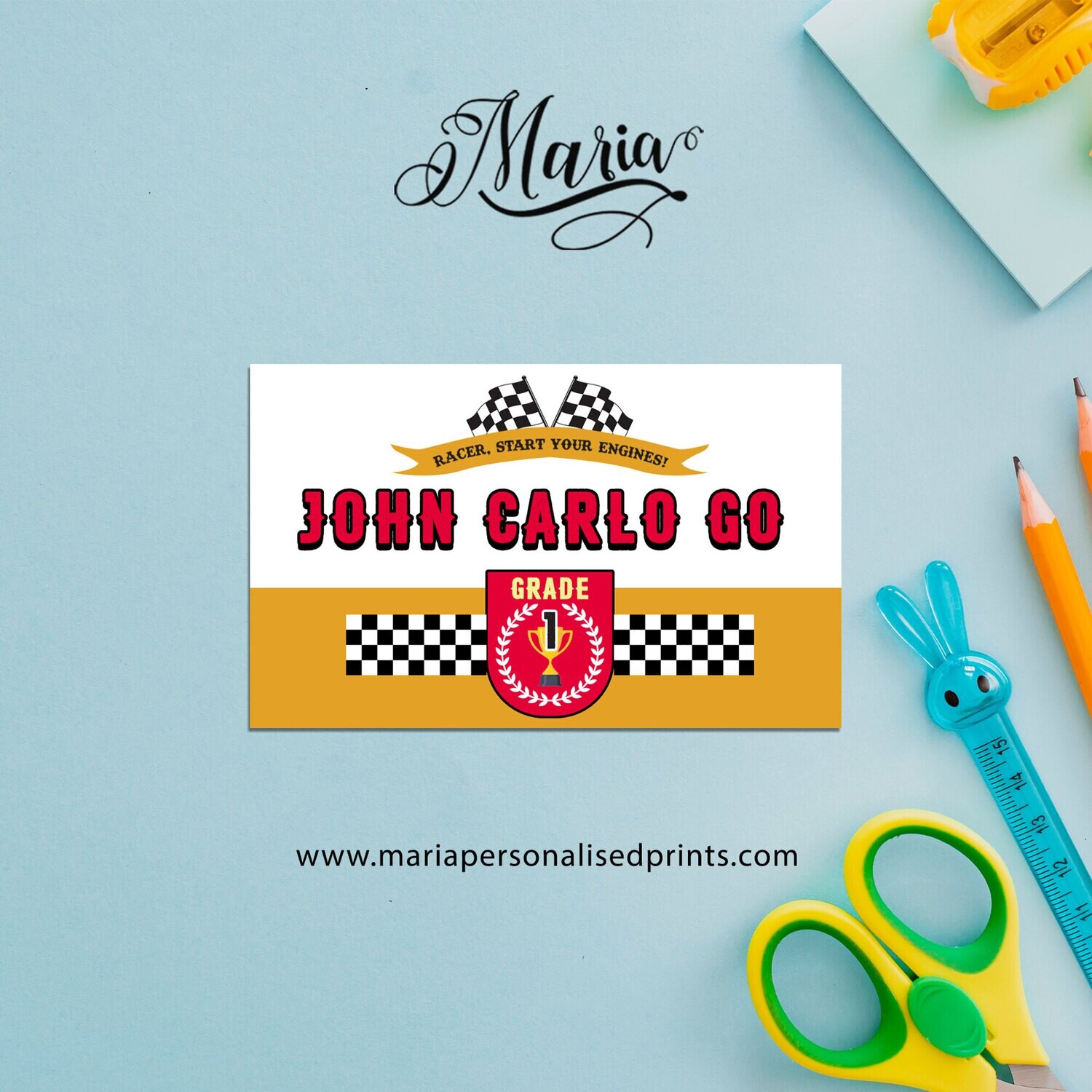 Back-to-School Personalized Stickers S007