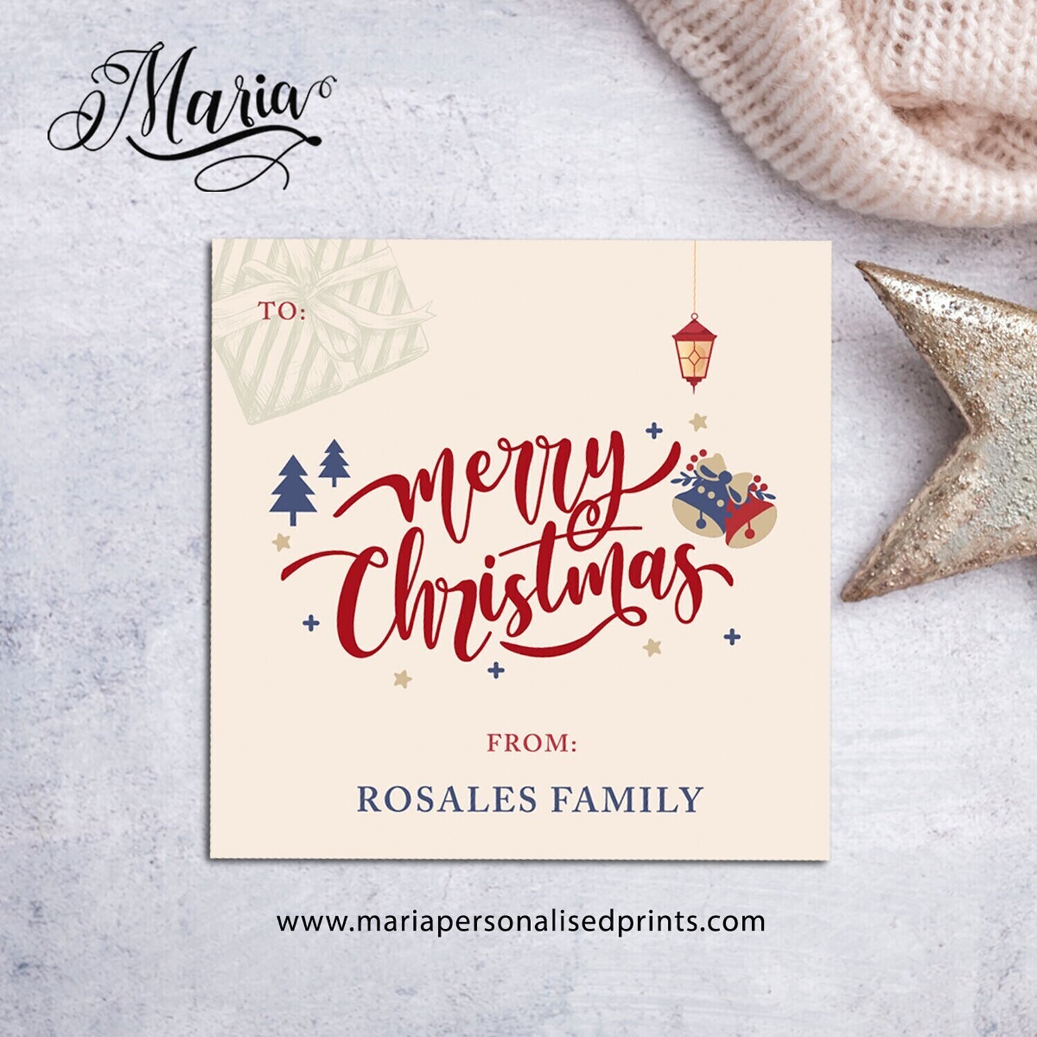 Christmas Gift Tags N061