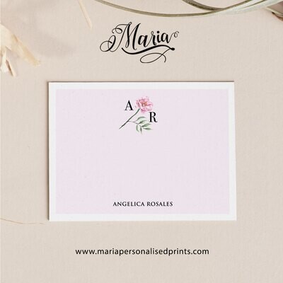 Personalized Note Cards MONOGRAM NC019