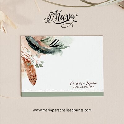 Personalized Note Cards NATURE NC009