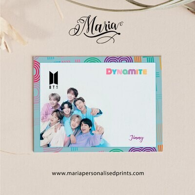 Personalized Note Cards BTS NC002
