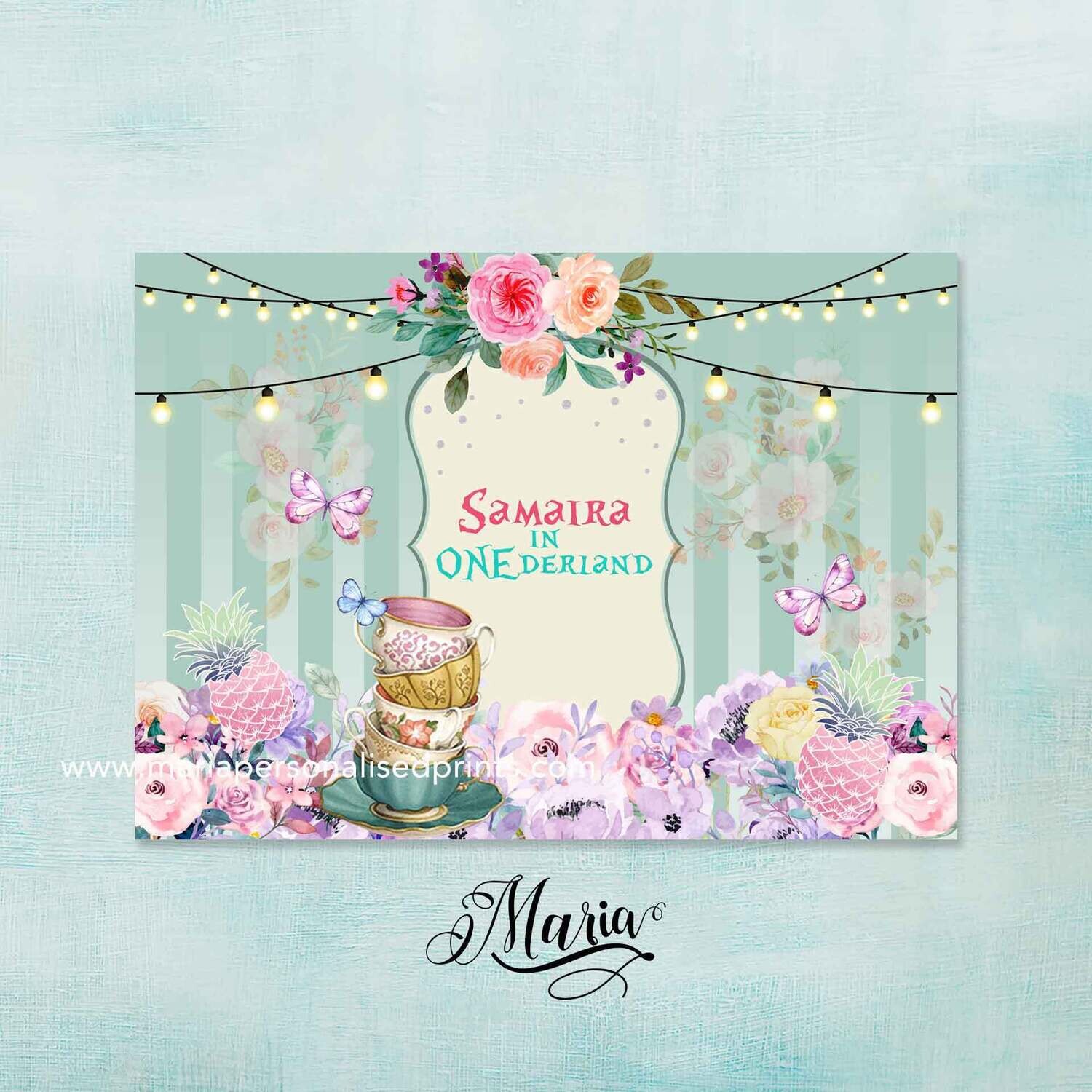 Wonderland Birthday Banner