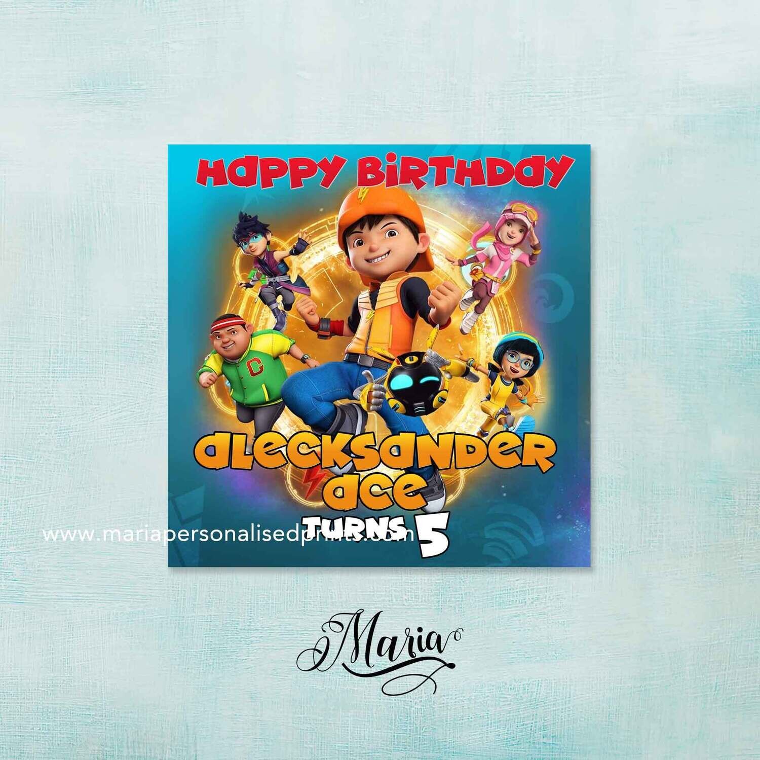 Boiboy Birthday Banner