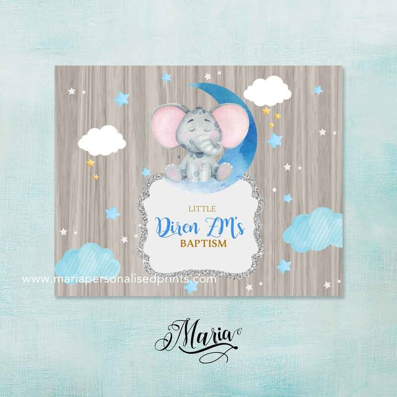 Elephant Baptismal Banner