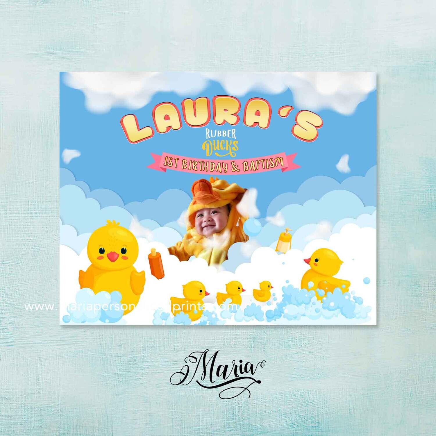 Rubber Ducky Birthday Banner
