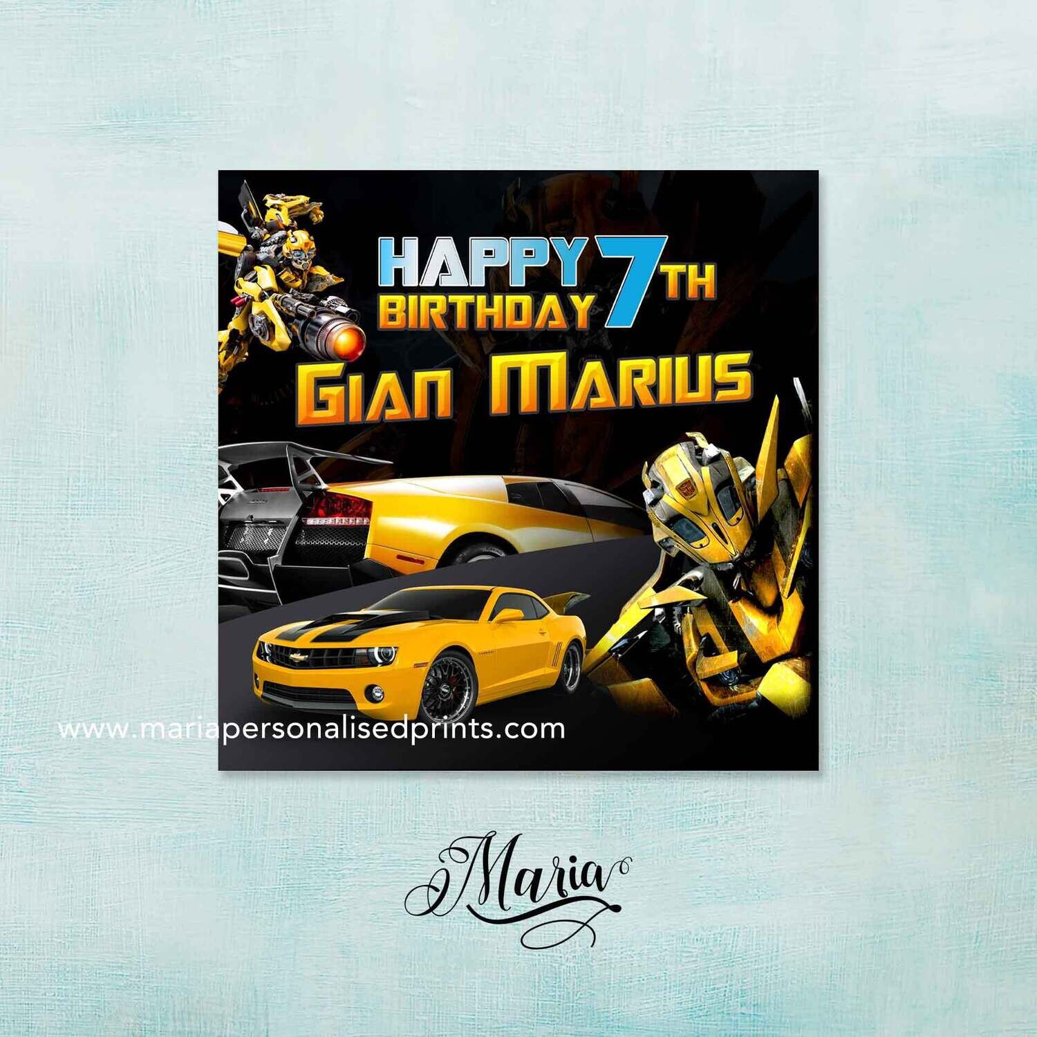 Bumblebee Birthday Banner