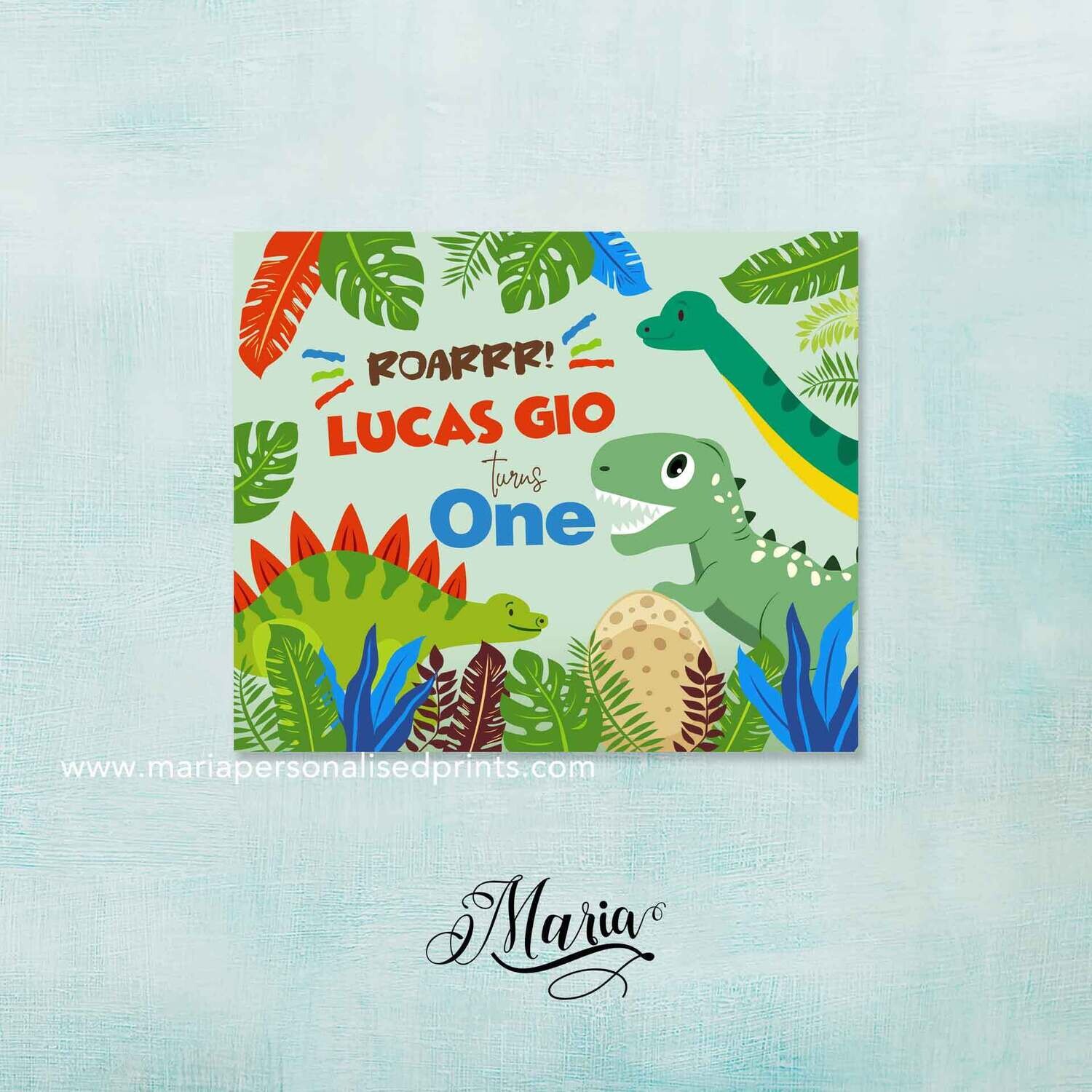 Dinosaur Birthday Banner