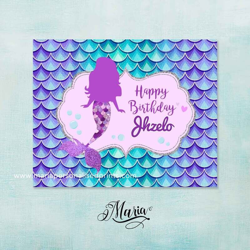 Mermaid Birthday Banner