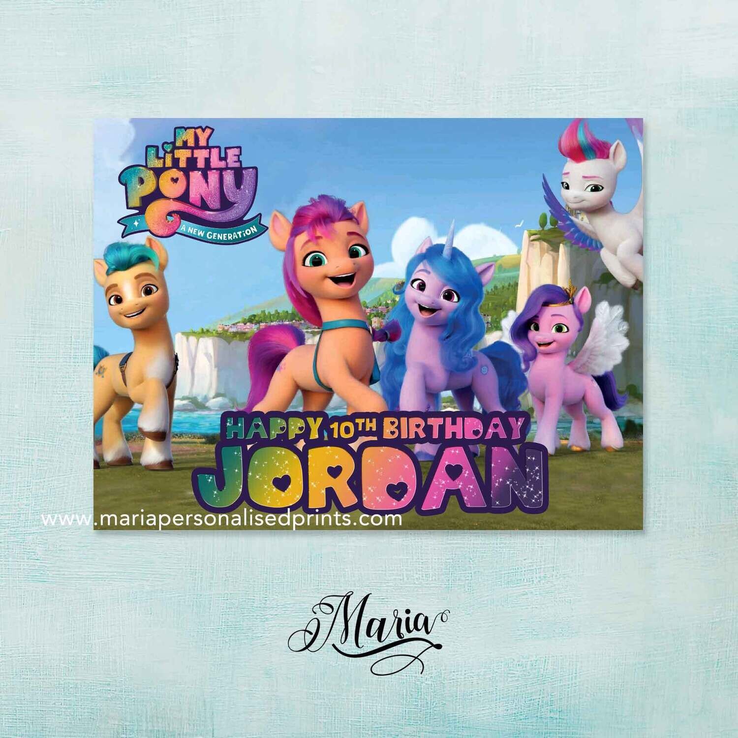 My Little Pony Birthday Banner