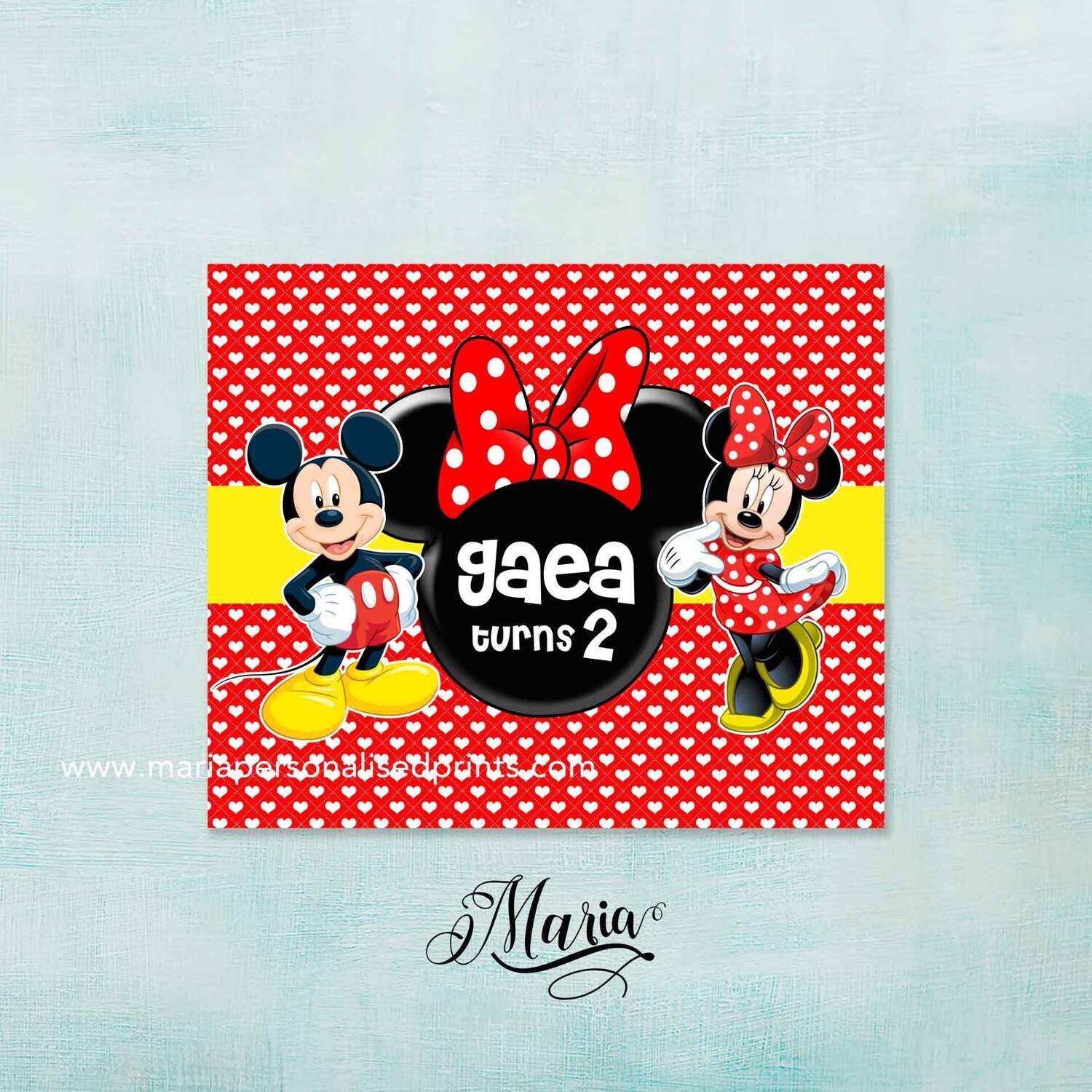 Mickey Mouse Birthday Banner