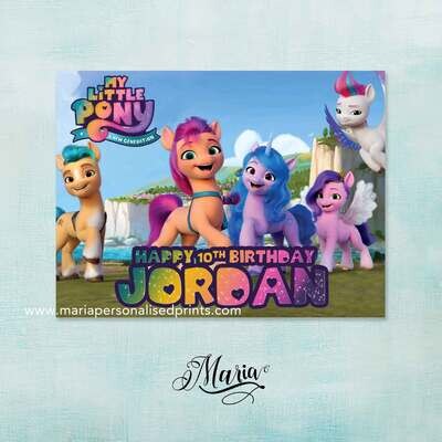 My Little Pony Birthday Banner