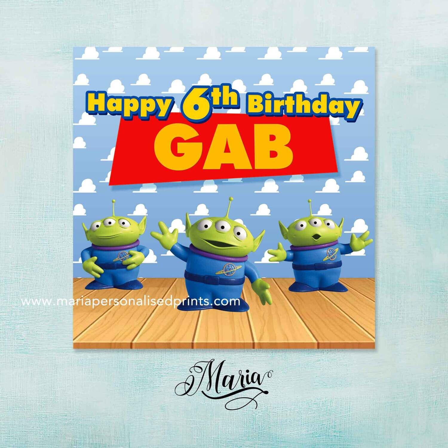 Toy Story Birthday Banner
