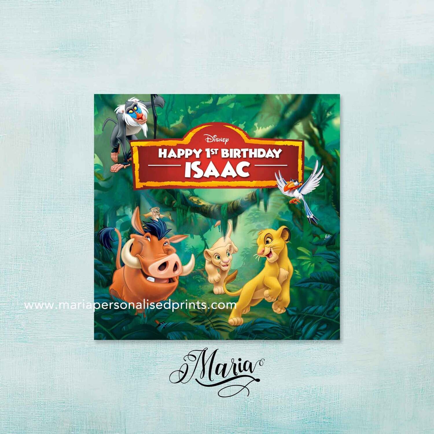 Lion King Birthday Banner