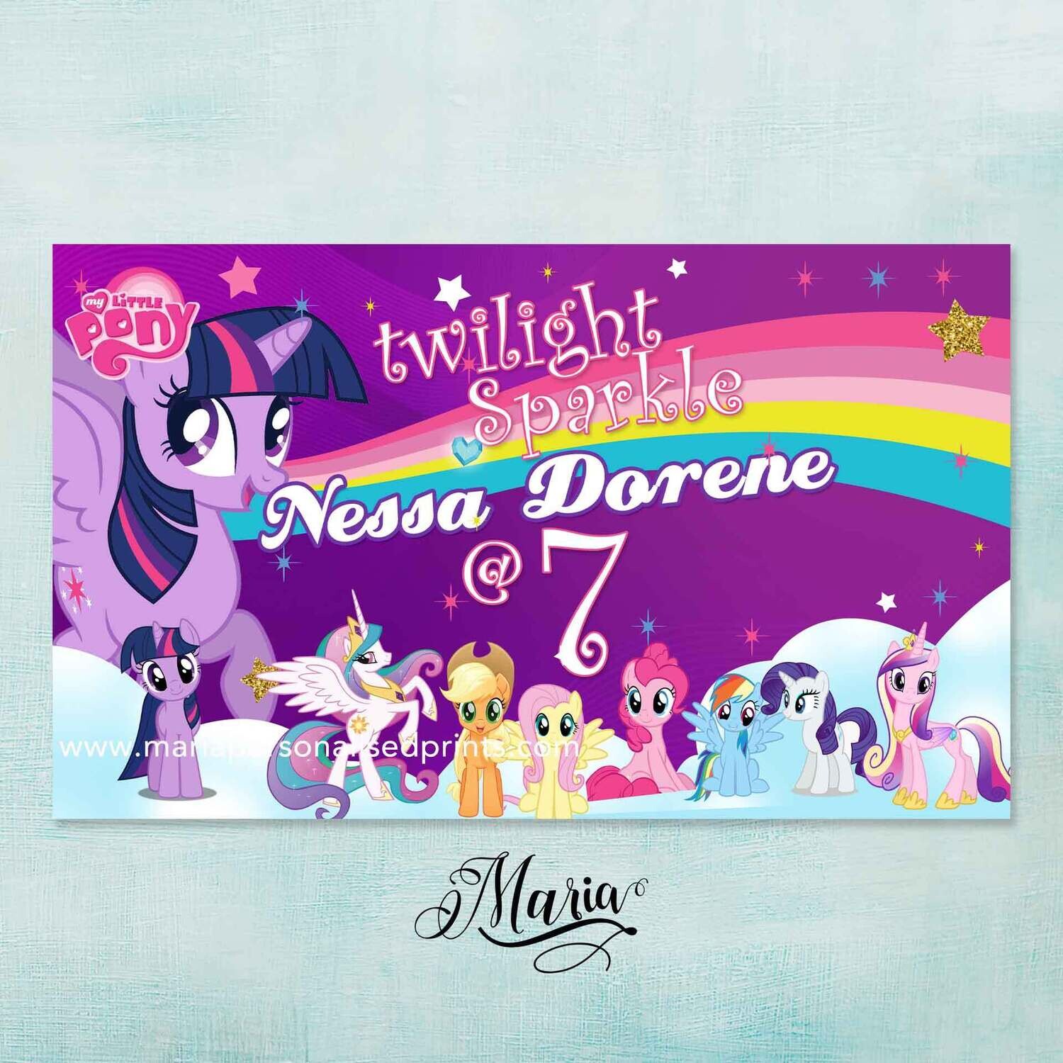 My Little Pony Birthday Banner