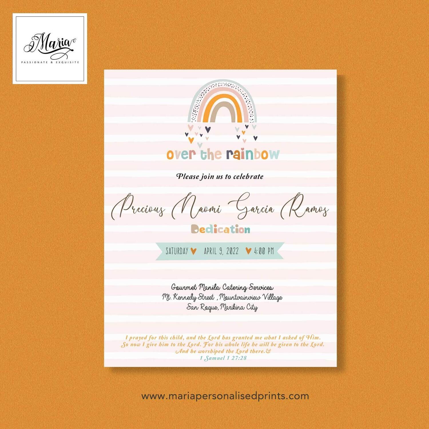 Boho Birthday Invitation Set of 14