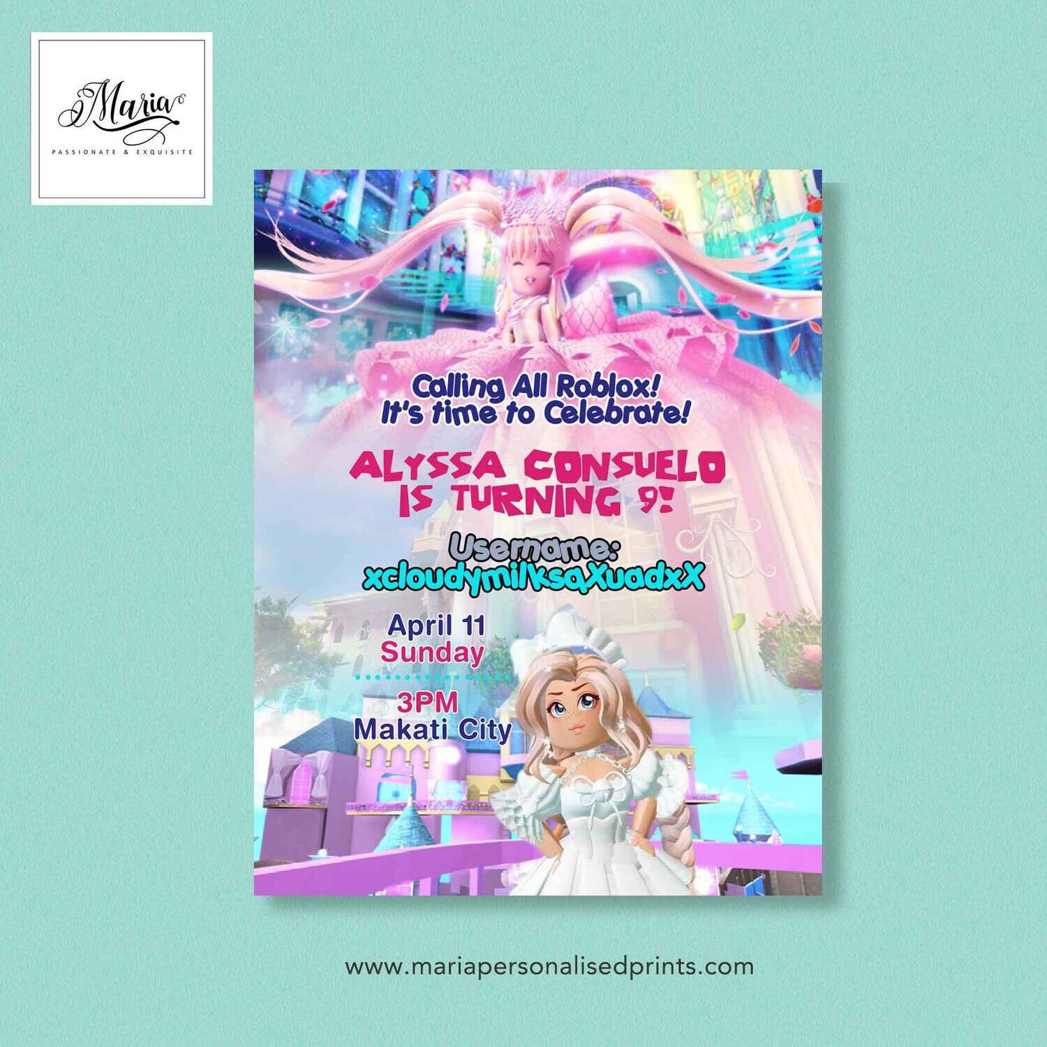 Royale High Birthday Invitation Set of 14
