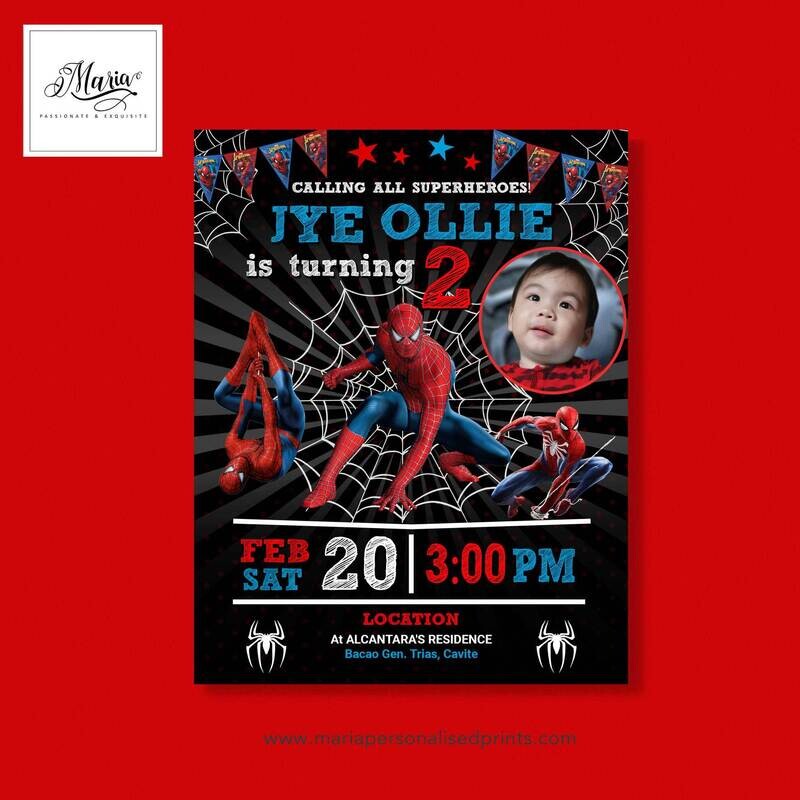 Spider Man Birthday Invitation Set of 14