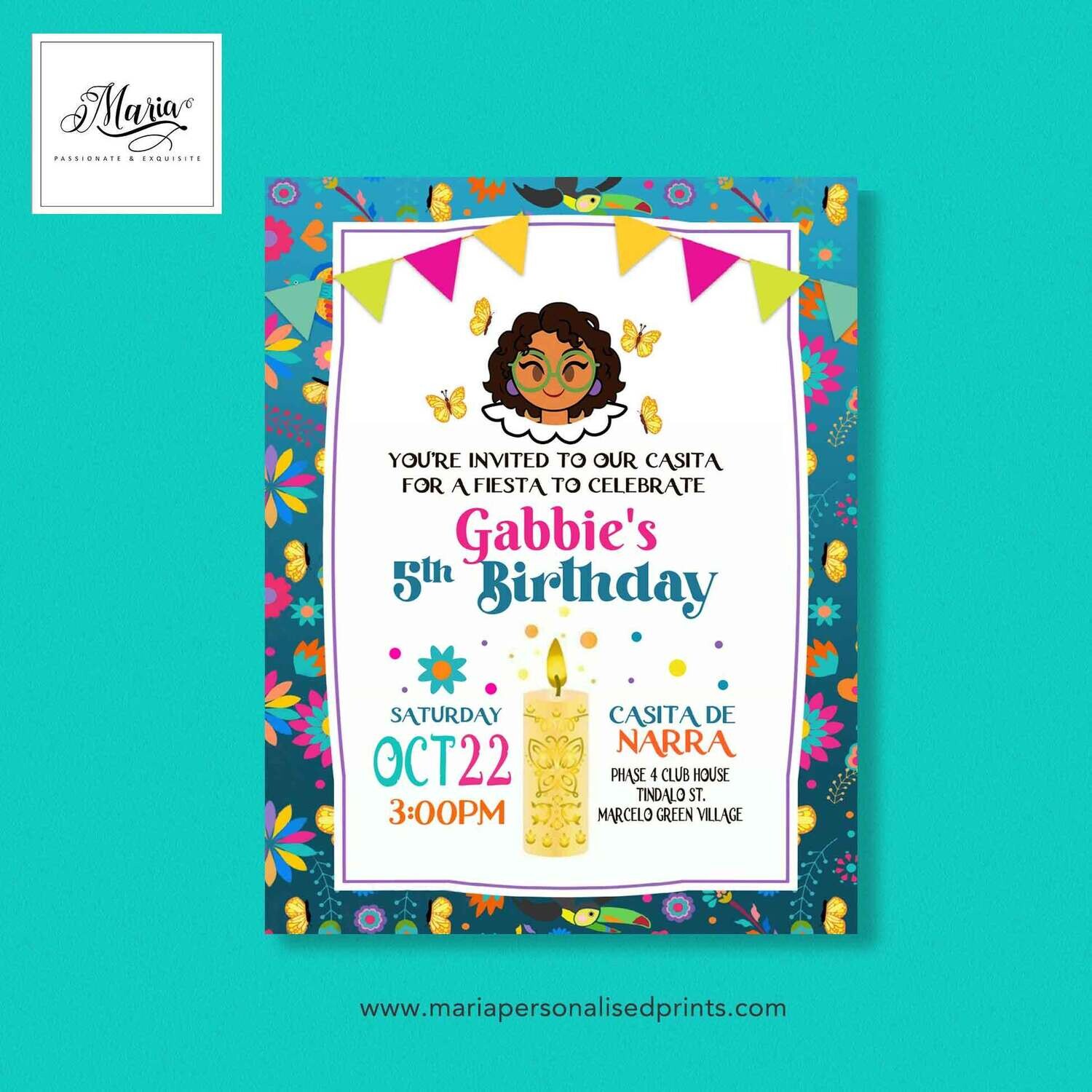 Encanto Birthday Invitation Set of 14