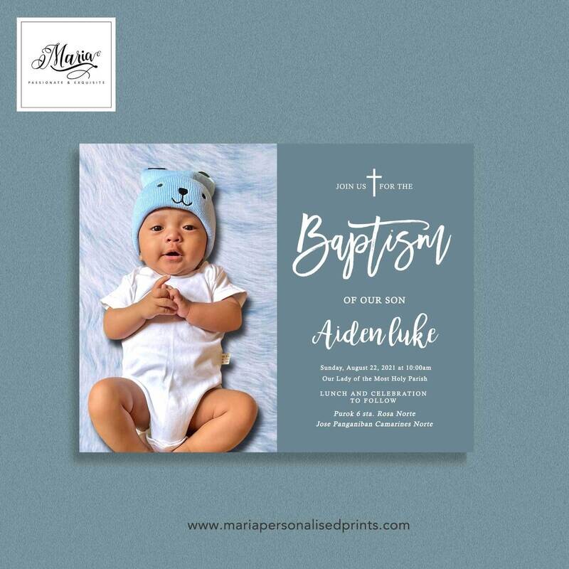 Baptism Invitation Card Set of 14