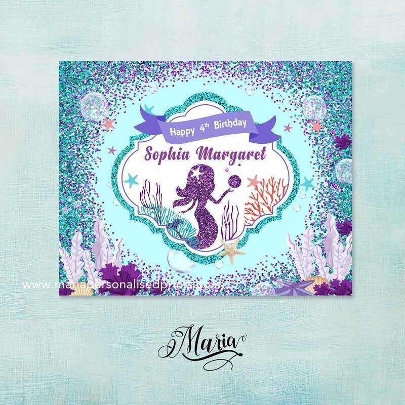 Mermaid Birthday Banner
