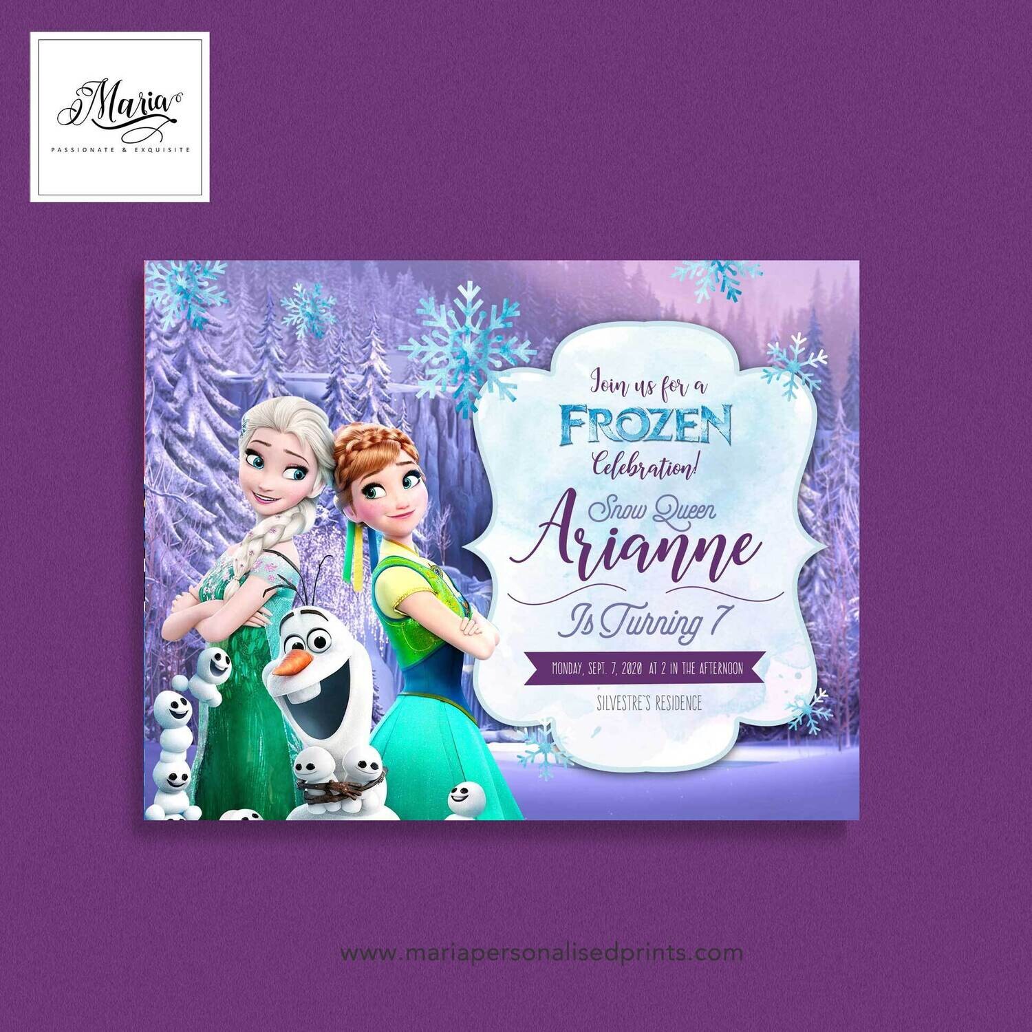 Frozen Invitation Cards Set of 14
