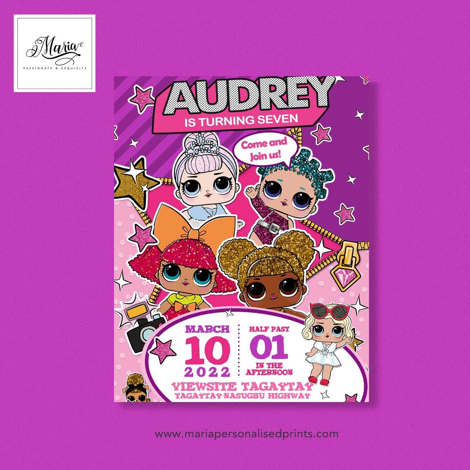 LOL Surprise Birthday Invitation Card Set of 14