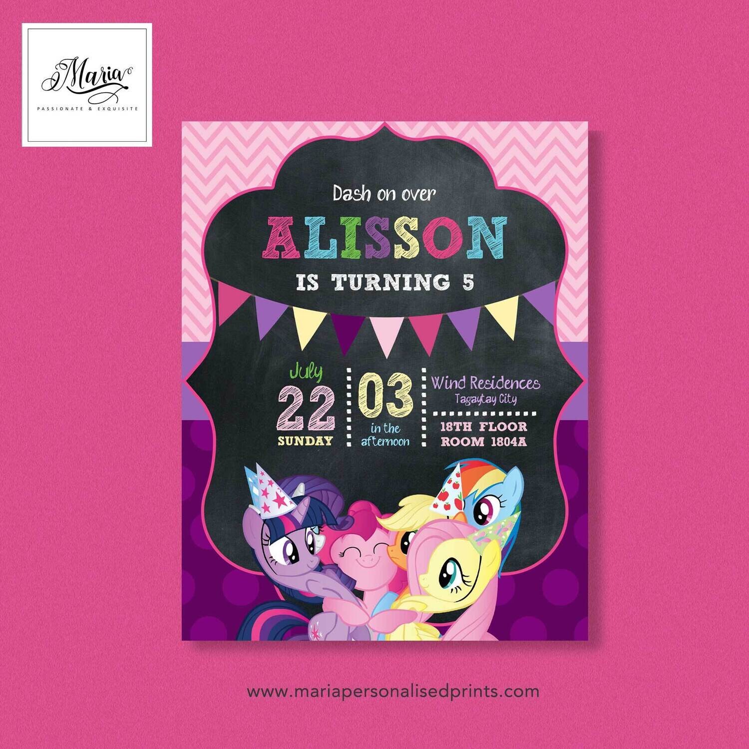 M Y L I T T L E  P O N Y  Birthday Invitation Set of 14
