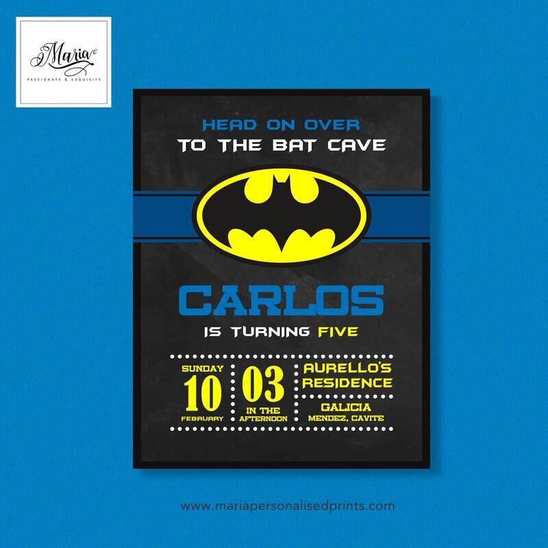 Batman Birthday Invitation Set of 14