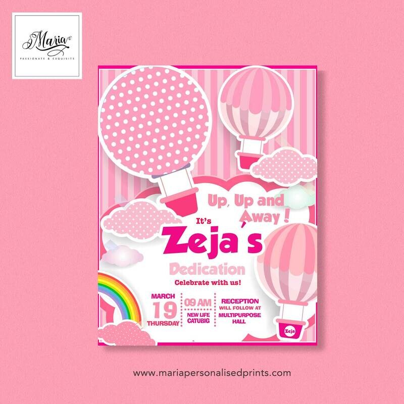 Up Up and Away Invitation Card Set of 14