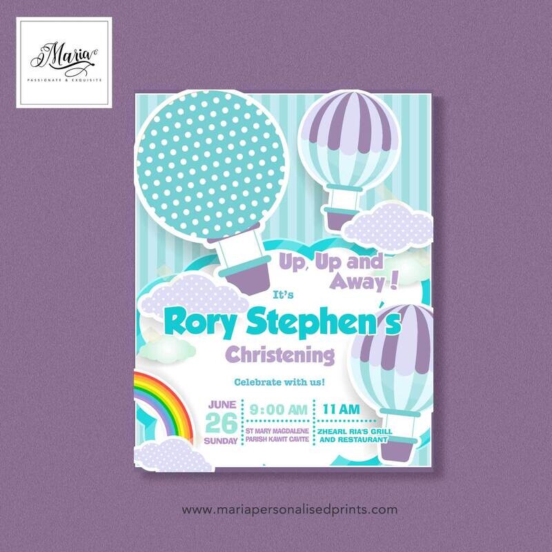 Up Up and Away Invitation Card Set of 14